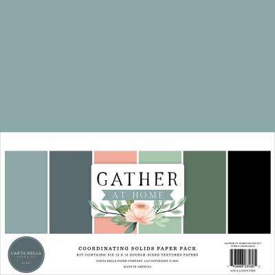 Carta Bella Gather At Home Cardstock - Solids Kit